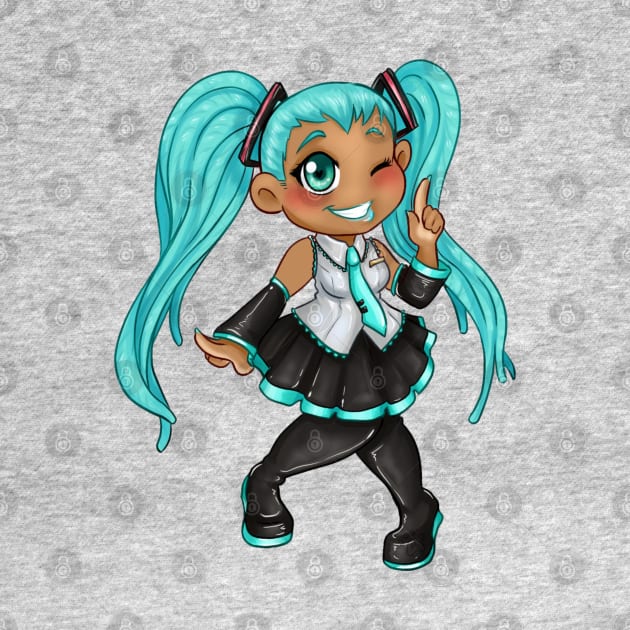 Hatsune Miku, At your service! by Bleached Kitten Inkk